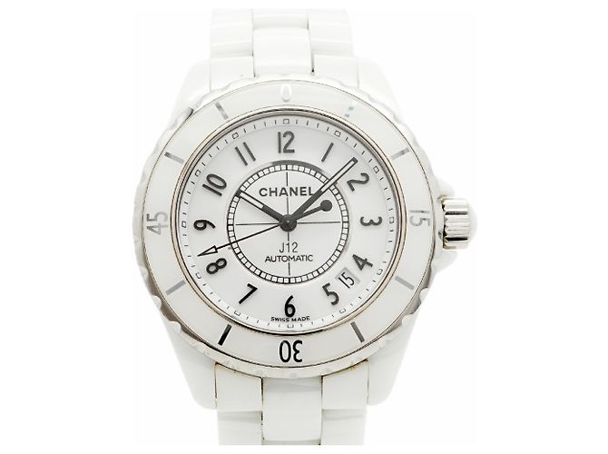 Orologio da uomo Chanel J12 H0970 con quadrante bianco