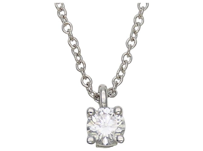 Tiffany & Co. Solitaire Necklace Silvery