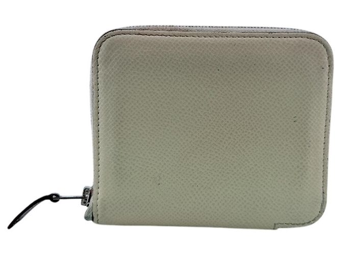 Hermès Hermes White Leather Coin Purse
