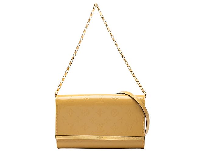 Louis Vuitton Ana em Vernis Monogram Bege