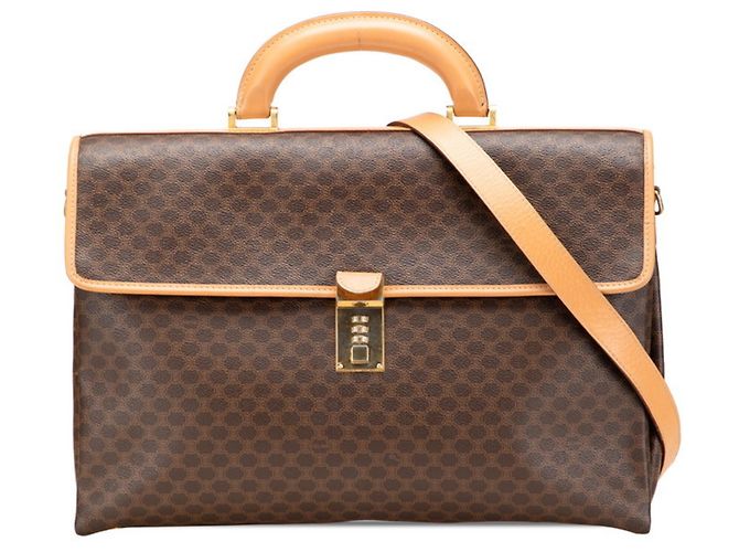 Céline Sac d'affaires Celine Macadam Marron