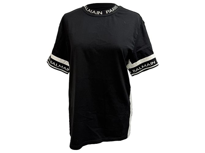 Camiseta Balmain en algodón negro
