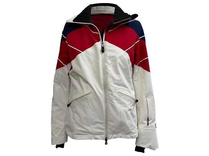 Perfect Moment Chamonix Color-Block Padded Ski Jacket in Multicolor Polyester
