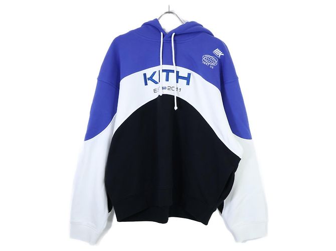 Autre Marque KITH Baumwoll-Sweatshirt Schwarz Weiß Blau 