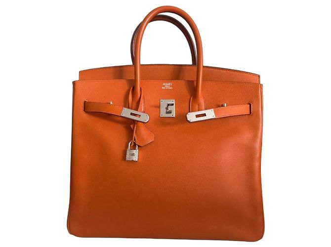 Bolsa de mão Hermès HAC 32 Epsom Couro Laranja