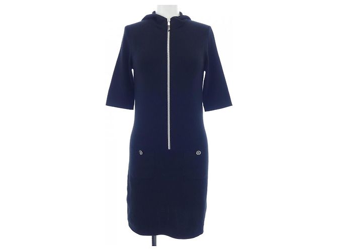 Chanel-Kaschmir-Mischkleid Schwarz