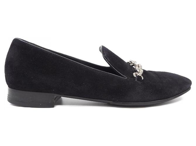 Leder Schuhe von Louis Vuitton Schwarz