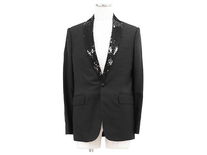 Céline Giacca Tuxedo in Lana Celine Nero