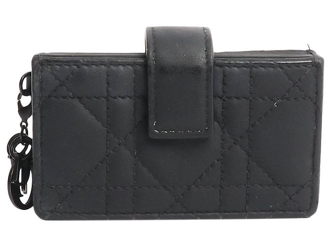 Dior Black Jasmine card holder