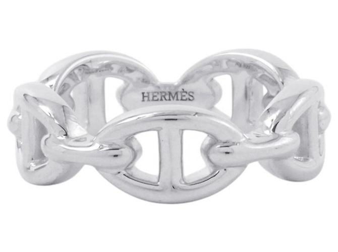 Hermès Chaine d'Ancre Enchainee Ring Silber Geld
