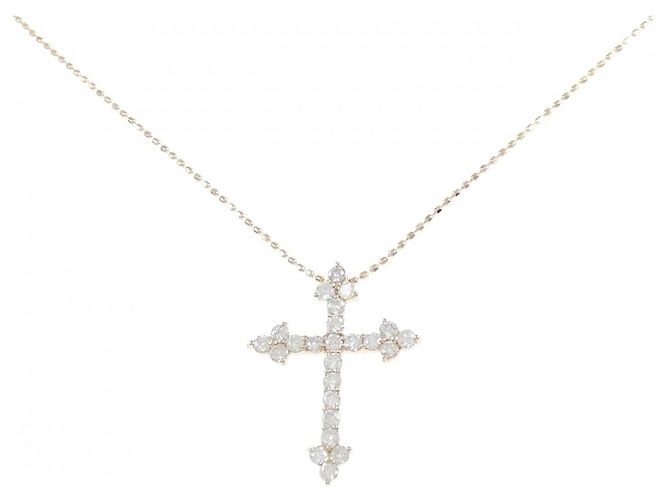 Autre Marque Collar de diamantes en oro rosa Au750