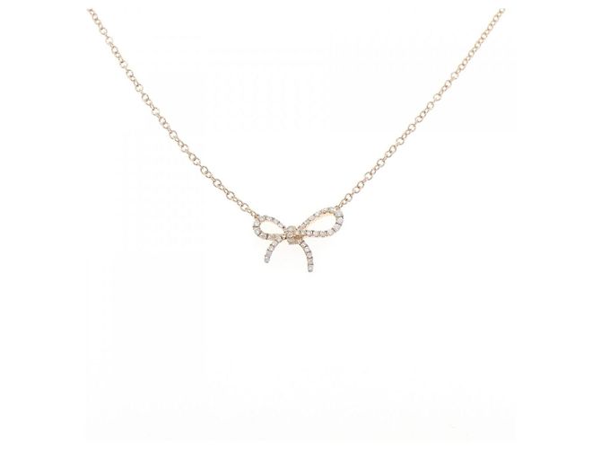 Autre Marque Collar de diamantes en oro rosa 750