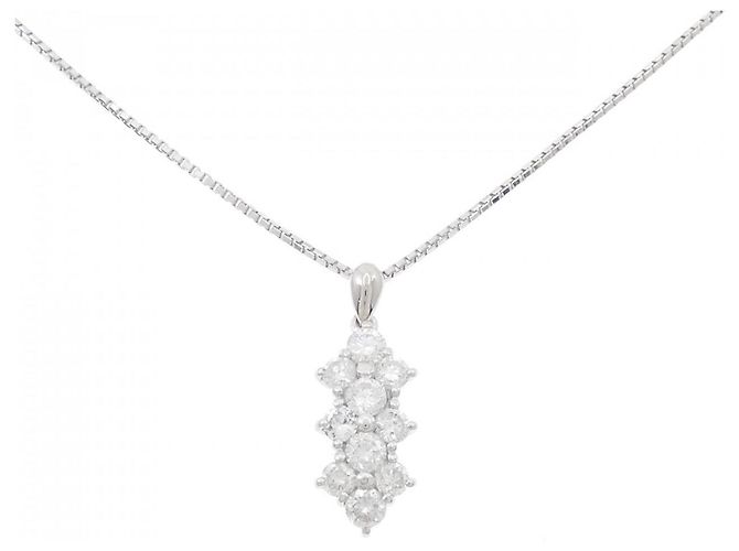 Autre Marque Collar de Diamante PT900 PT850 Plata