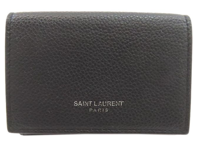 Portafoglio pieghevole Saint Laurent Nero