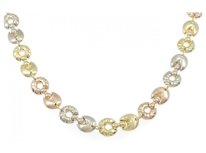 Autre Marque Collana Tre Colori Au750 D'oro