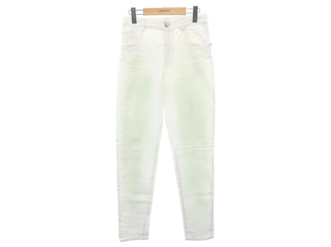 Timeless Jeans Chanel Brancos e Verdes em Denim