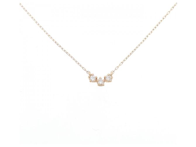 Autre Marque Collar de diamante Au750 Rosa