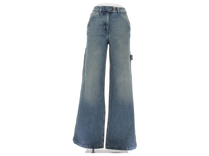 Vaqueros Courreges azules de algodón 