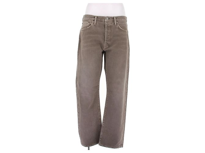 Vaqueros Acne Studios Grises de Algodón