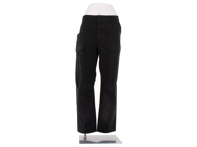 Pantaloni cargo Balenciaga neri in cotone Nero