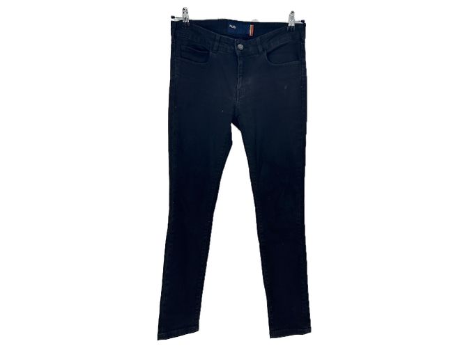 Jeans Notify negros de algodón talla 28 