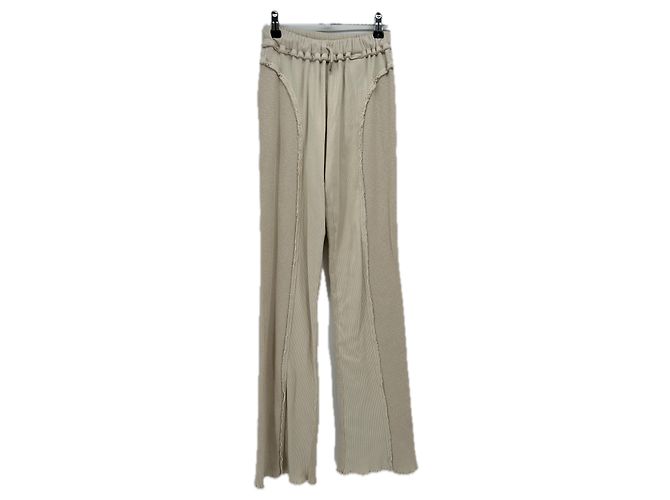 Autre Marque Pantalones de algodón IOANNES beige S