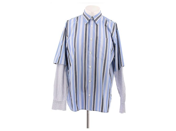 Camicia Dries Van Noten blu in cotone M