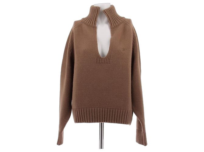 Laurence Bras Wollpullover Camel Größe 1 Kamel 