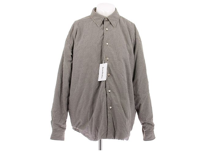 Acne Giacca a quadri in cotone Marrone