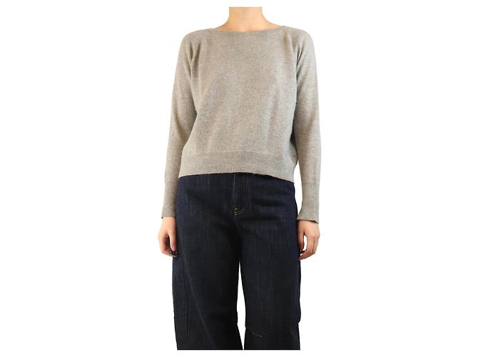 Autre Marque Grau Cashmere-Pullover - Größe M 