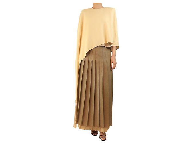 Erika Cavallini Cream asymmetric blouse - size L