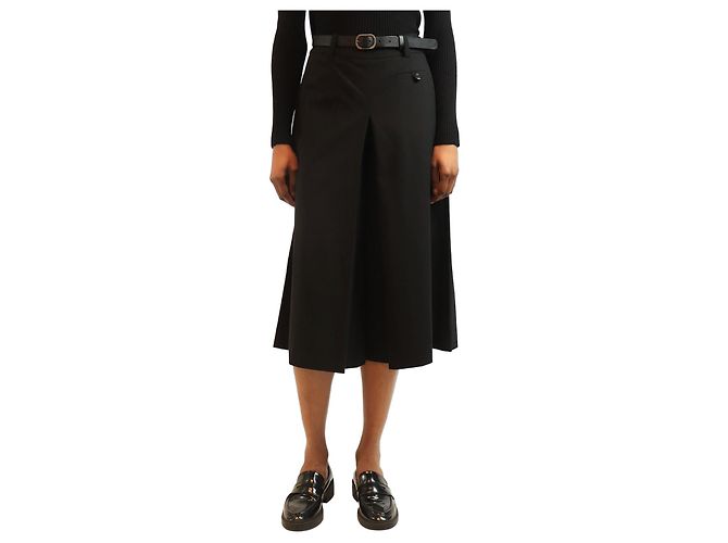 Sea New York Schwarze Culottes mit Gürtel - Größe UK 6