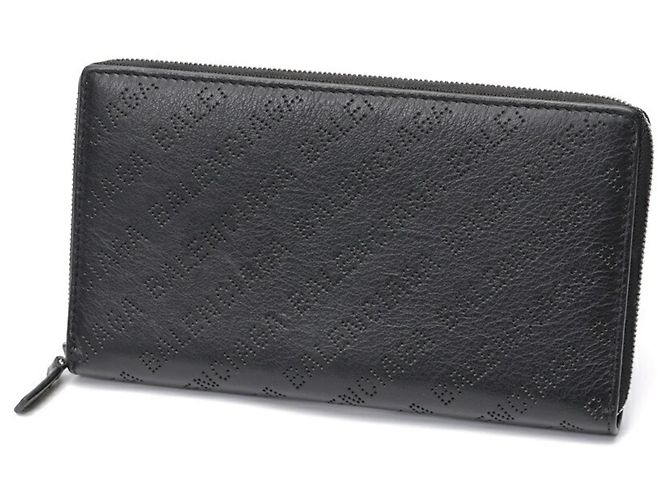Monedero de cuero negro Balenciaga