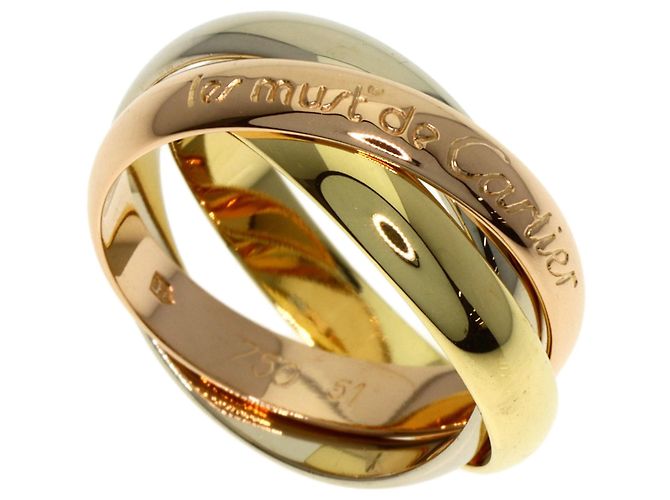 Anillo Trinity de Cartier Rosa Blanco Amarillo