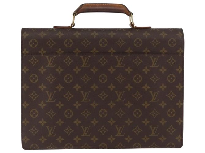 LOUIS VUITTON Briefcase Consulente Monogramma M53331 LV Auth BA11721