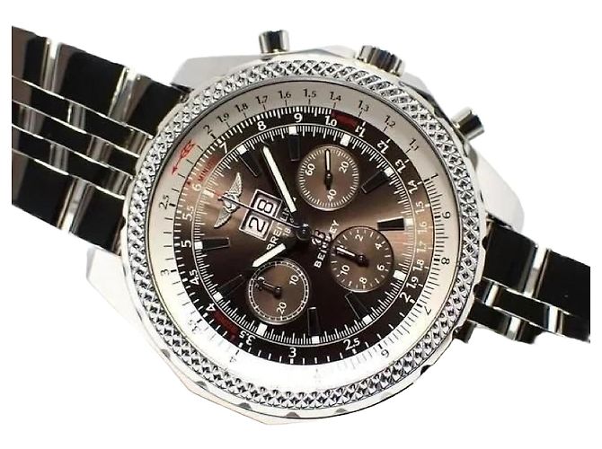 BREITLING Bentley6.75 marrom Masculino Prata