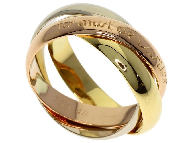 Cartier Trinity Ring aus 18K Gold Pink Weiß Gelb