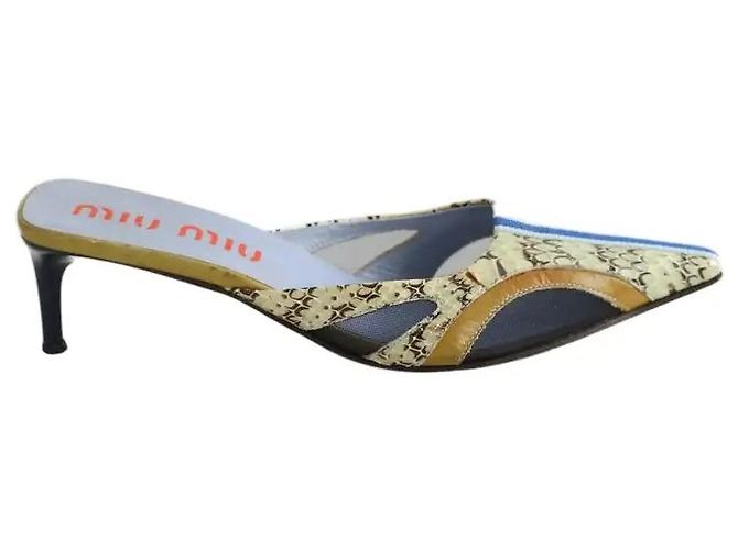Miu Miu Mules bleues