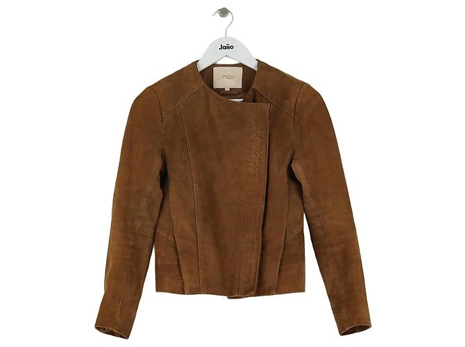 Maje Braune Lederjacke