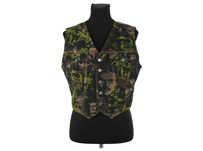 Jean Paul Gaultier Giacca senza maniche multicolore