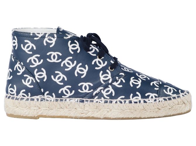 Chanel High Top CC Logo Espadrilles