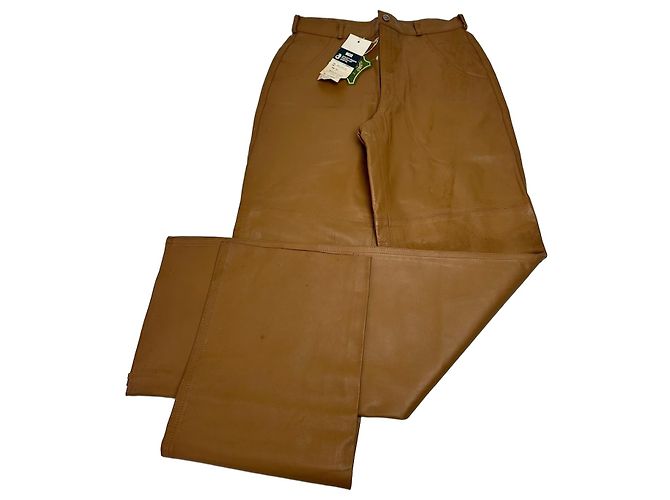 Vintage Courreges Lederhosen braun M
