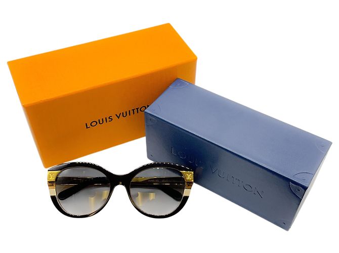 Gafas de sol Cat Eye Petit Soupçon negras Louis Vuitton Negro