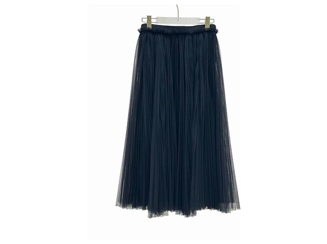 Saia de tule e renda preta Dolce & Gabbana Tamanho 42 usada