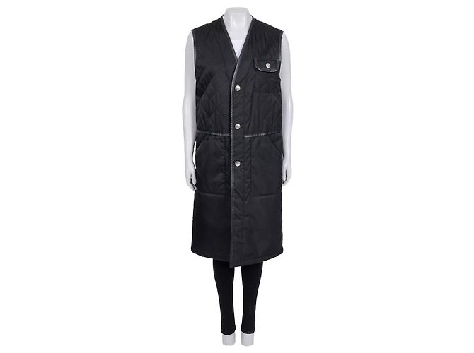 Prada Black Maxi Vest - IT48/XXL Pre-owned