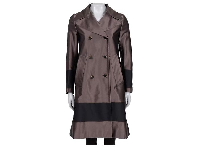 Gucci Double-Breasted A-Line Coat - IT 40 / S Pre-owned