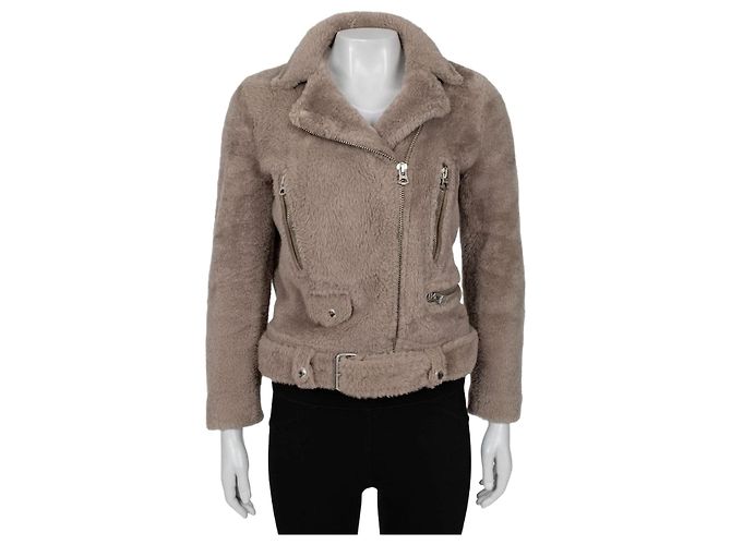 Acne Studios Brown Shearling Jacket - Size EU36 / S Pre-owned