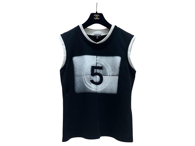 Top de pasarela 2021 CHANEL No.5 en estampado Talla 36 Pre-owned