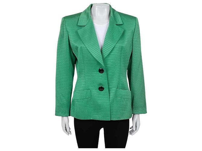 Saint Laurent Schicke Grüne Tailored Jacke - Größe XL  Gebraucht