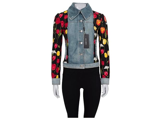 Giacca in cotone floreale Dolce & Gabbana IT38 XS usata